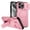 Pink, variant on Allytechgroup for iPhone 11 Pro Case with Sliding Camera Protector, Compatible with Magsafe Rugged Hybrid TPU PC Kickstand Protective Shockproof Magnetic Case Cover for iPhone 11 Pro, Black