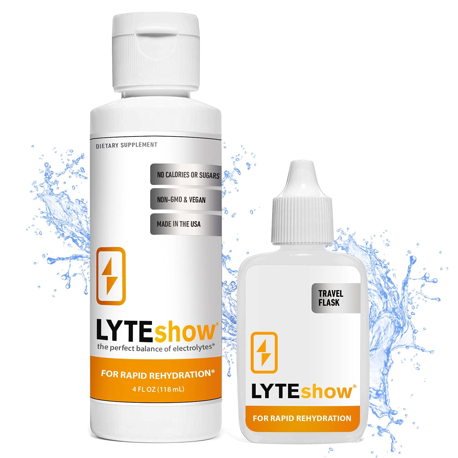 LyteShow Electrolyte Drops Sugar-Free for Hydration and Immune Support 