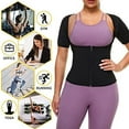 thumbnail image 7 of POP CLOSETS Sauna Suit for Women Weight Loss Suana Shirt Sweat Waist Trainer Vest Fitness Body Shaper Training Vest Heat Trapping Top Zipper, 7 of 7