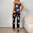 thumbnail image 4 of PENGXIANG Womens Pyjama Set Pyjamas en Soie Satin Longue 2pc Down Down Set Loungewear, 4 of 5