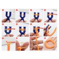 thumbnail image 4 of Rainbow Rubber Band Set Funny DIY Loom Rubber Band Bracelet Making Kit for Kids, 4 of 7
