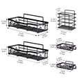 thumbnail image 3 of 5-Pack Shower Storage Organizer Wall Rack with Soap Dish Toothbrush Holder and Hooks for Bathroom, 3 of 6