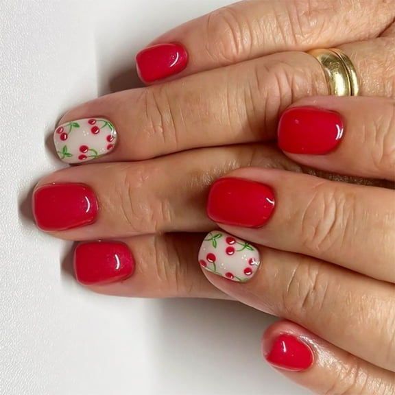 ROZYARD Square Press On Nail Fake Nail Glues On Nail Acrylic Nail French Nail Tips