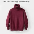 thumbnail image 2 of HAiming Children's Boys Girls Turtleneck Sweaters Kids Trendy Thickened Long Sleeve Knit Pullover Jumper Tops, 2 of 3