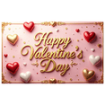 thumbnail image 5 of LUUFILx Valentine's Day Backdrop Banner Decorations Photography Props Party Supplies Heart Decor Background, 5 of 8