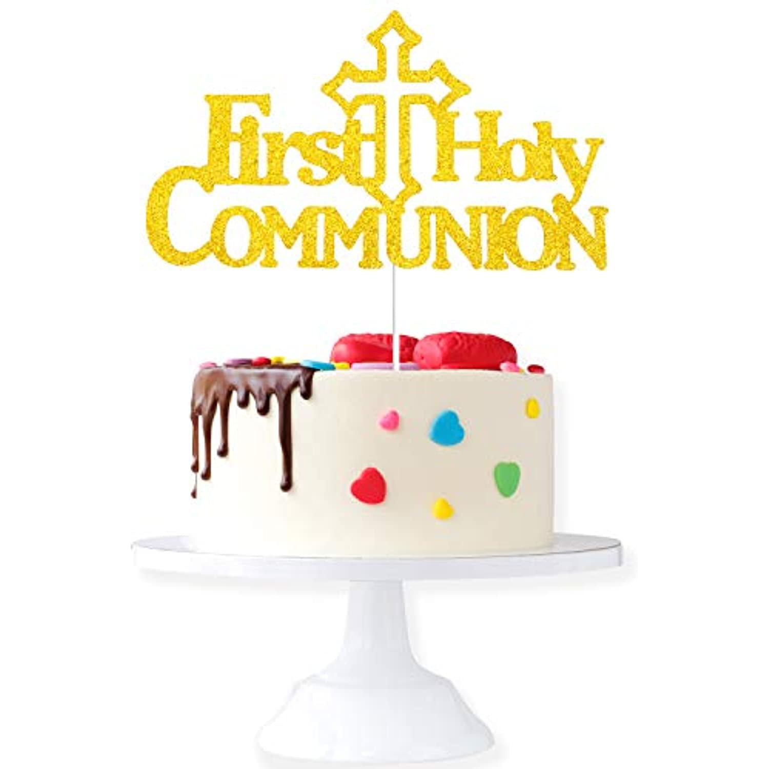 First Holy Communion Cake Topper - Baby Baptism Religious God ...