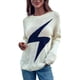 thumbnail image 5 of Top Mujer Cuello Redondo Jersey Mujer Tejido Suave Transpirable Fácil Combinación Cómodo Para Fiesta Para Jugar ANGGREK Suéter de mujer, 5 of 8