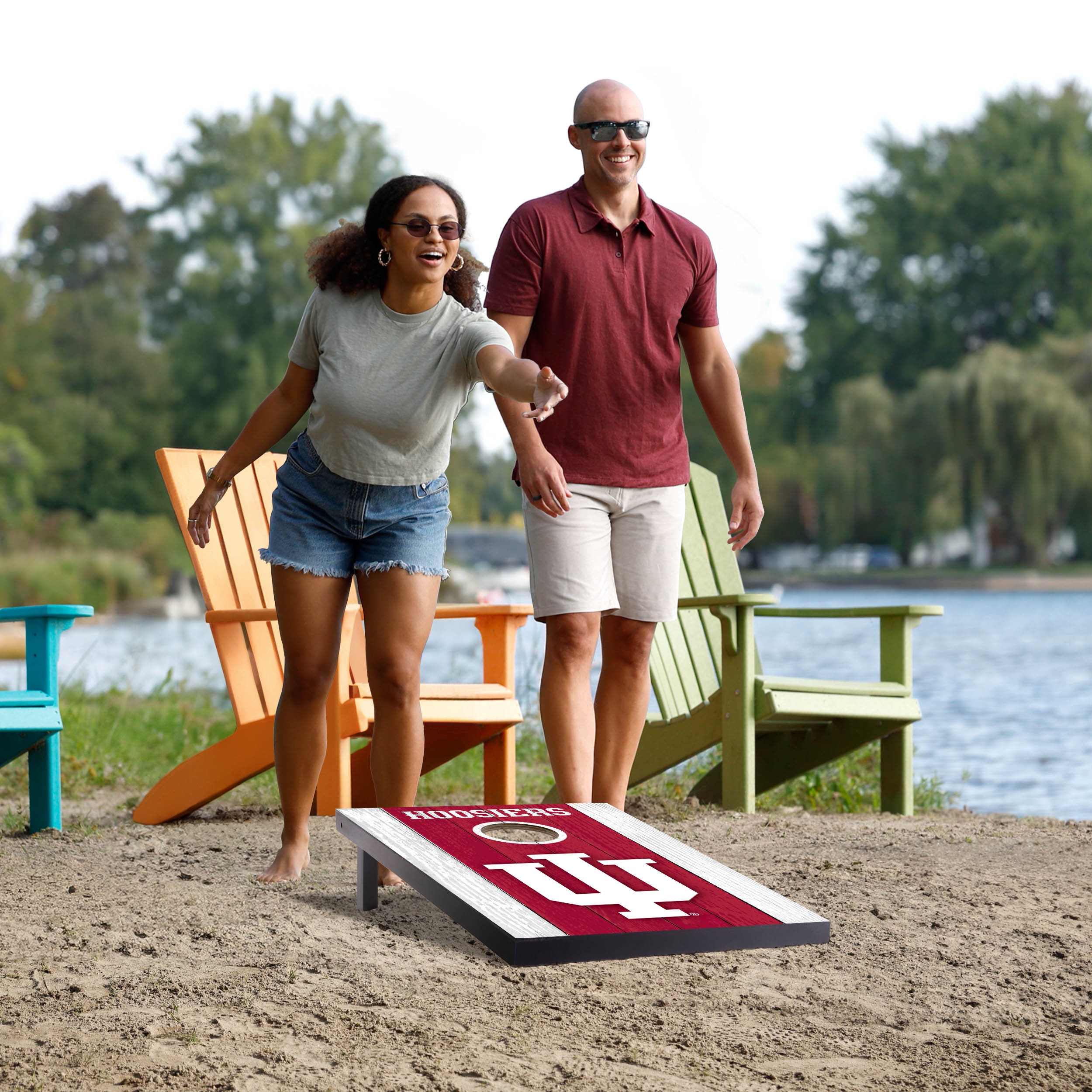 YouTheFan NCAA Indiana Hoosiers 2' x 3' MDF Cornhole Game