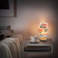 thumbnail image 6 of Roses Flowers with Leaves Bedside Table Lamp Desk Warm Lights with USB Charging Port Cylinder LED Lamps for Bedroom Living Room Office, 6 of 7