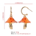 thumbnail image 1 of Boucles d'Oreilles Créatives Rêveuses Mignonnes Petit Champignon Goutte d'Huile Clous d'Oreilles Plante Colorée, 1 of 9
