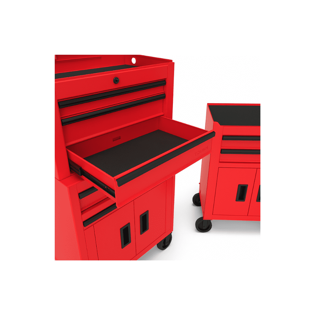 Hyper Tough 20-Inch Heavy Duty Steel Tool Chest, 300 lbs Capacity, Red