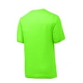 thumbnail image 4 of Sport Tek Adult Male Men Plain Short Sleeves T-Shirt Neon Green X-Small, 4 of 4