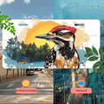 thumbnail image 5 of 1 Pcs 2D Flat License Plate Covers & Frames, Woodpecker For Decorative Front, Waterproof For Decoration Aluminum License Plate Covers & Frames Cover For Men Women, 12" X 6", 5 of 7