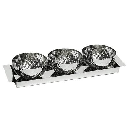 3 bowl condiment dish rack set caddy condiments nuts ice cream