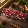 thumbnail image 7 of Christmas Rocking Horse Ornaments 3 pack Glitter Baubles 8cm Vintage Mini Hanging Decorations for Xmas Tree Holiday Party Supplies Shatterproof Plastic, 7 of 7