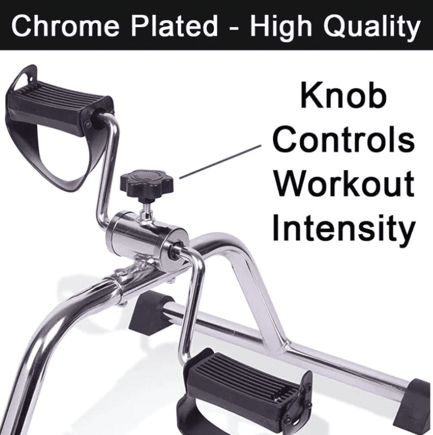 Carex Foldable Under Desk Pedal Exerciser, Compact Exercise Equipment for Arms and Legs, for Seniors