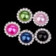 thumbnail image 4 of 5 piezas de botón de de imitación mezclados, adorno de acrílico, parte trasera plana para manualidades, suministros de joyería de Gloria Botón del Rhinestone para el arte, 4 of 9