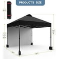 thumbnail image 4 of Luku 10x10 FT Pop Up Canopy Tent with Removable Sidewall & Vented Roof, Adjustable Height, Heavy Duty Outdoor Gazebo for Patio, Garden, Event, Beach, Backyard, 4 of 5