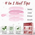 thumbnail image 4 of Uñas postizas BYETOCE Christmas Red Snowflake 24 piezas, 4 of 7