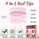 thumbnail image 4 of Uñas postizas BYETOCE Christmas Red Snowflake 24 piezas, 4 of 7