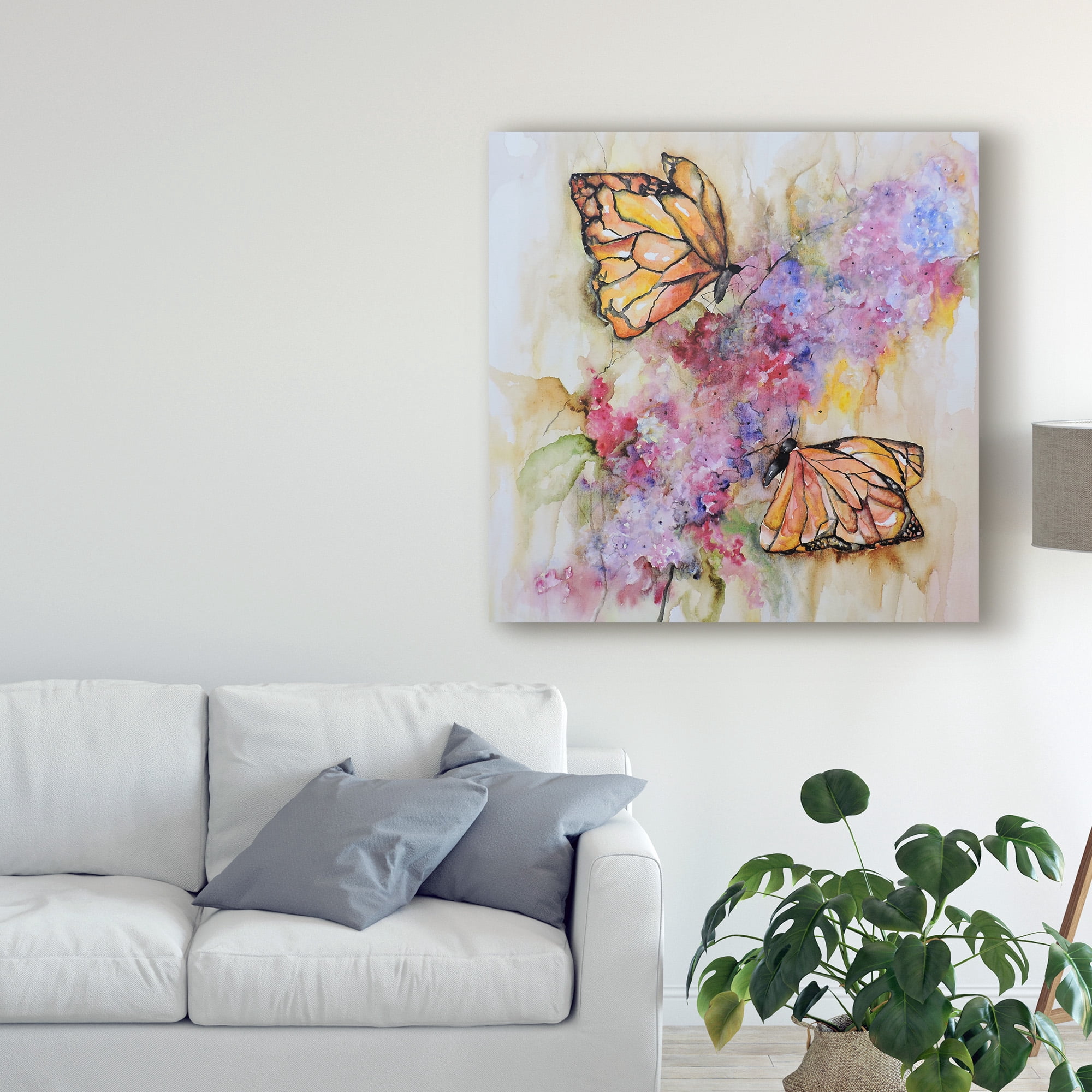 Trademark Fine Art 'Dos Monarchas' Canvas Art by Leticia Herrera