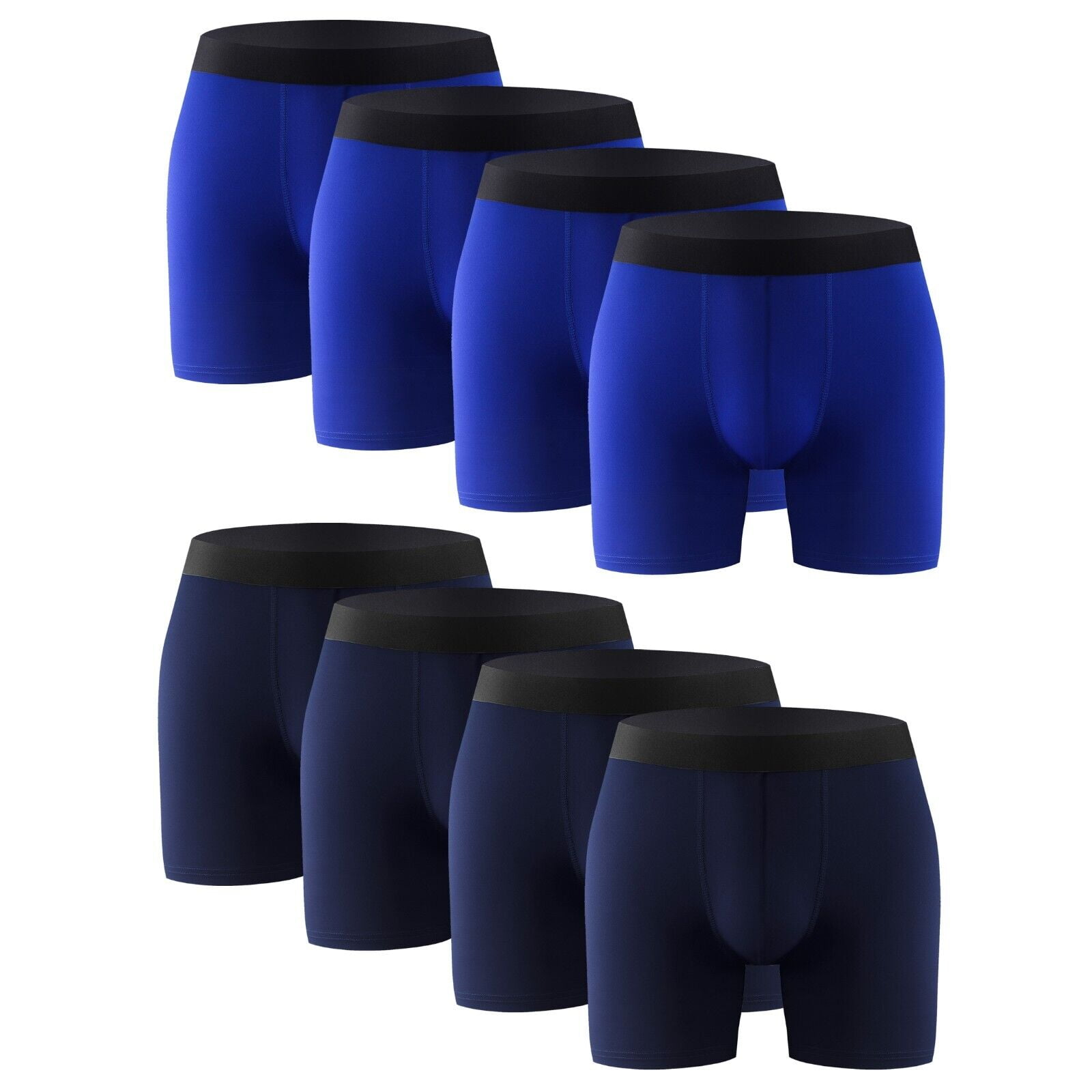8PK Performance Mens Boxer Briefs Polyester Underwear Size Small M