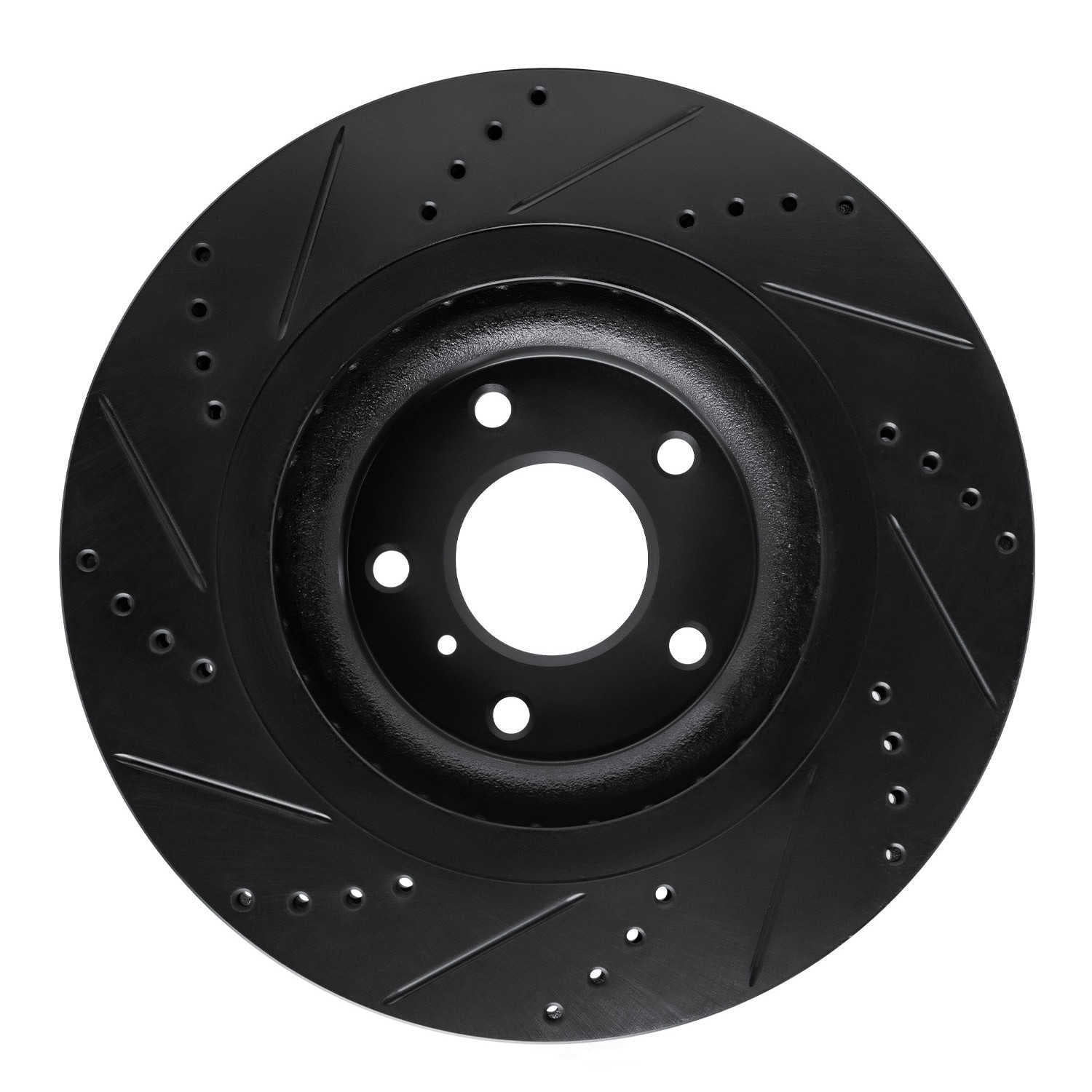 Dynamic Friction Company 633-68018R DFC Brake Rotor - Drilled And Slotted - Black