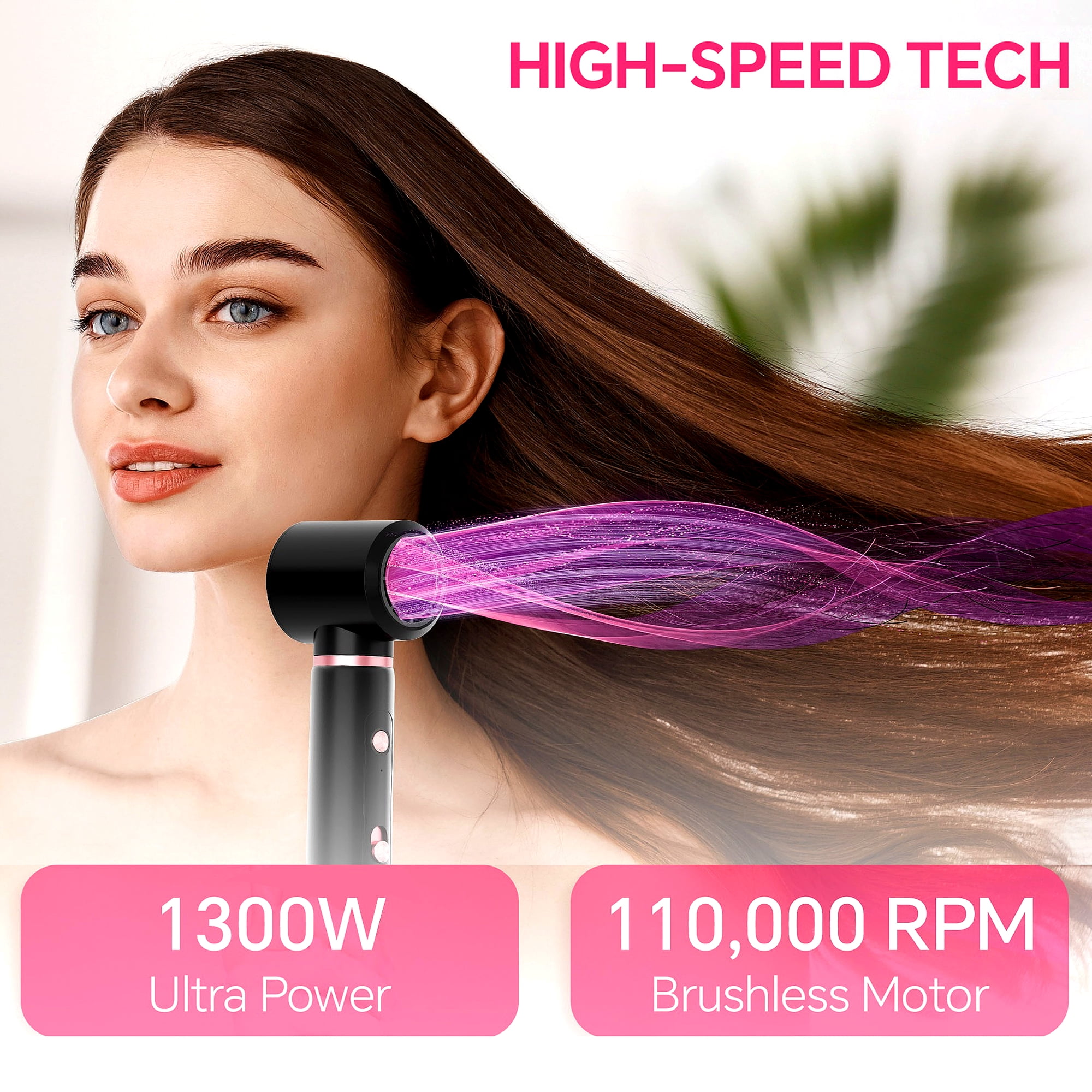 ハーンのハイジとペーターのセット NICEBAY Hot Air Brush, Hair Dryer Brush High Speed Motor, Blow