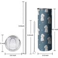 thumbnail image 5 of 20oz Poodle Dog and Footprint Skinny Tumblers Stainless Steel Tumbler with Lid and Straw,Vacuum Insulated Double Wall Travel Tumbler Cups with Cleaning Brush for Coffee,Tea, 5 of 6