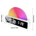 thumbnail image 2 of Despertador Reloj electrónico USB, lámpara de amanecer digital, reloj despertador con luz (blanco) Wdftyju Libre de BPA, 2 of 2