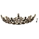 thumbnail image 1 of 1 pieza de lujo corona de cristal barroco clásico diamantes de imitación corona de reina accesorios para el cabello negro, 1 of 6