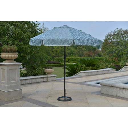 Mainstays Willow Springs 7' Garden Umbrella, Blue