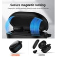 thumbnail image 3 of SURITCH Protection Case for Bose New QuietComfort Earbuds (2024), Rugged Shockproof Protective Cover with Magnetic Lok & Carabiner & Cleaning Kit, Black, 3 of 8