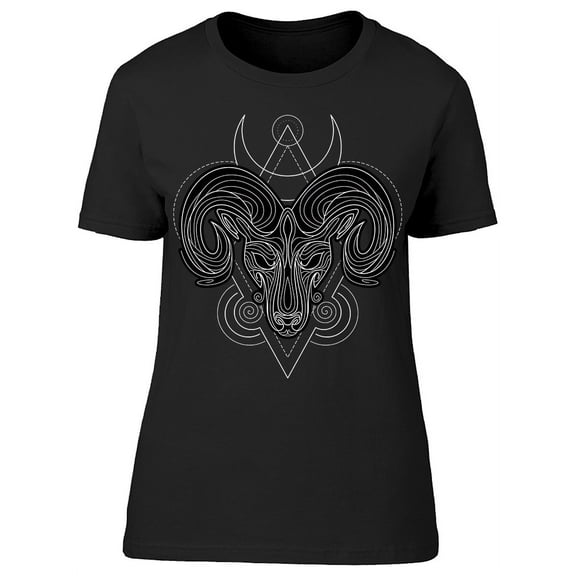 Zodiac Aries Geometric T-Shirt Women -Image by Shutterstock, Female XX-Large