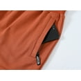 thumbnail image 6 of Mens Shorts Casual Drawstring Zipper Pockets Elastic Waist Fluorescentgreen 36, 6 of 8