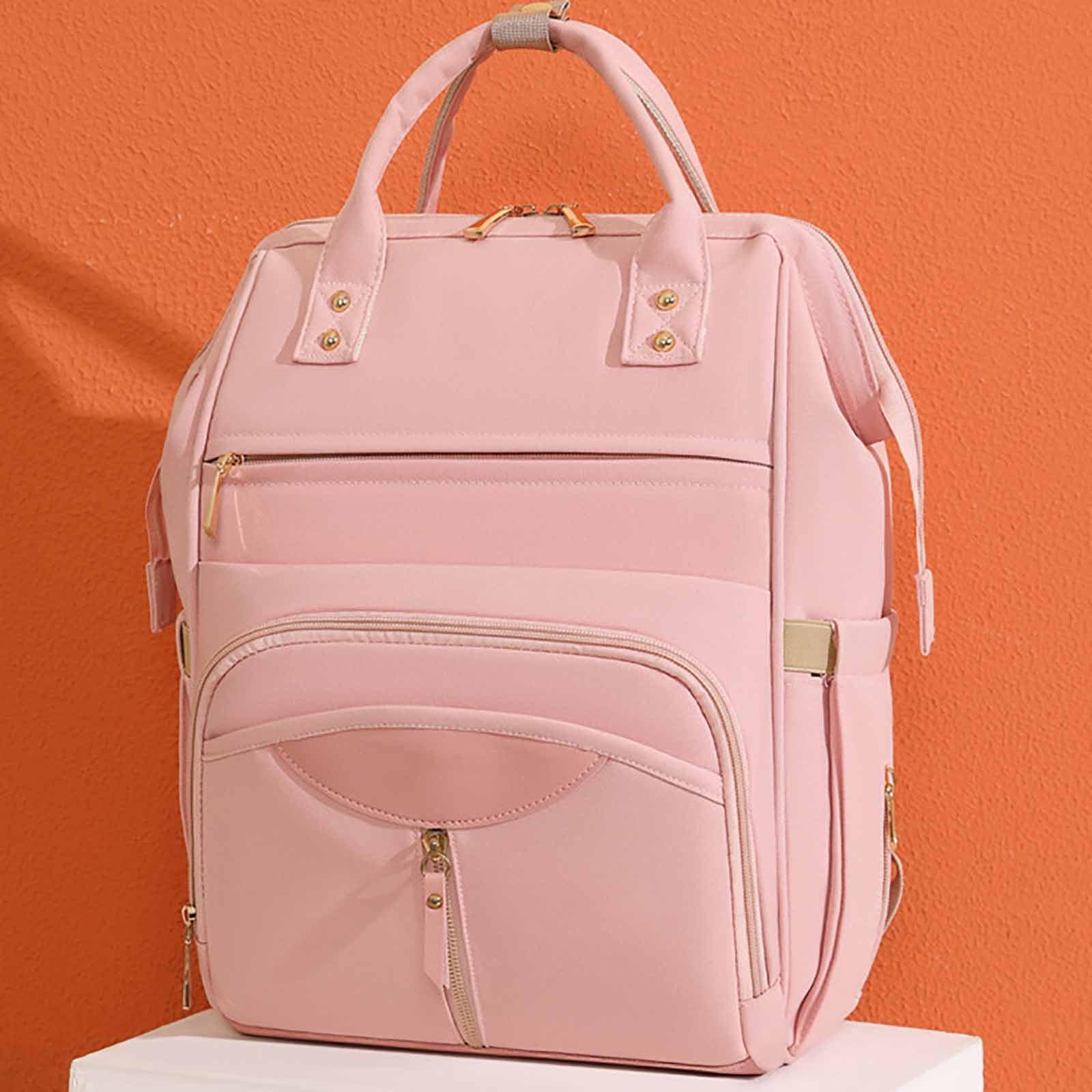 Multi-functional Large Capacity Diaper Backpack for Newborn, Travel student Bag with Stroller Straps, Waterproof Maternity Backpack for Parents