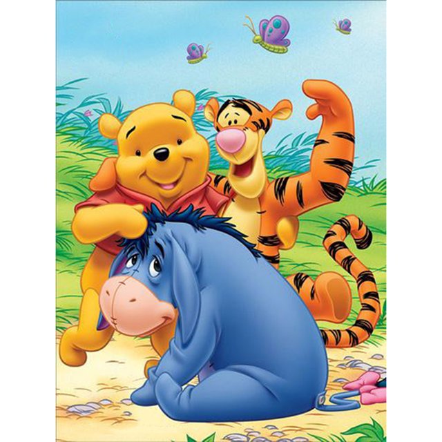 Kit de pintura de diamantes de imitación redondos para decoración de habitación, imagen de tigre y oso FLhrweasw Nuevo