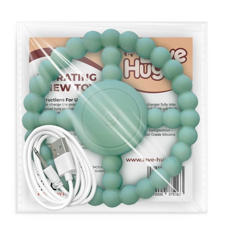 Vibrating Sensory Chew Toy - USB Chargeable Chewy Toys for Autism &  Vibrating Teether for Baby 3m+