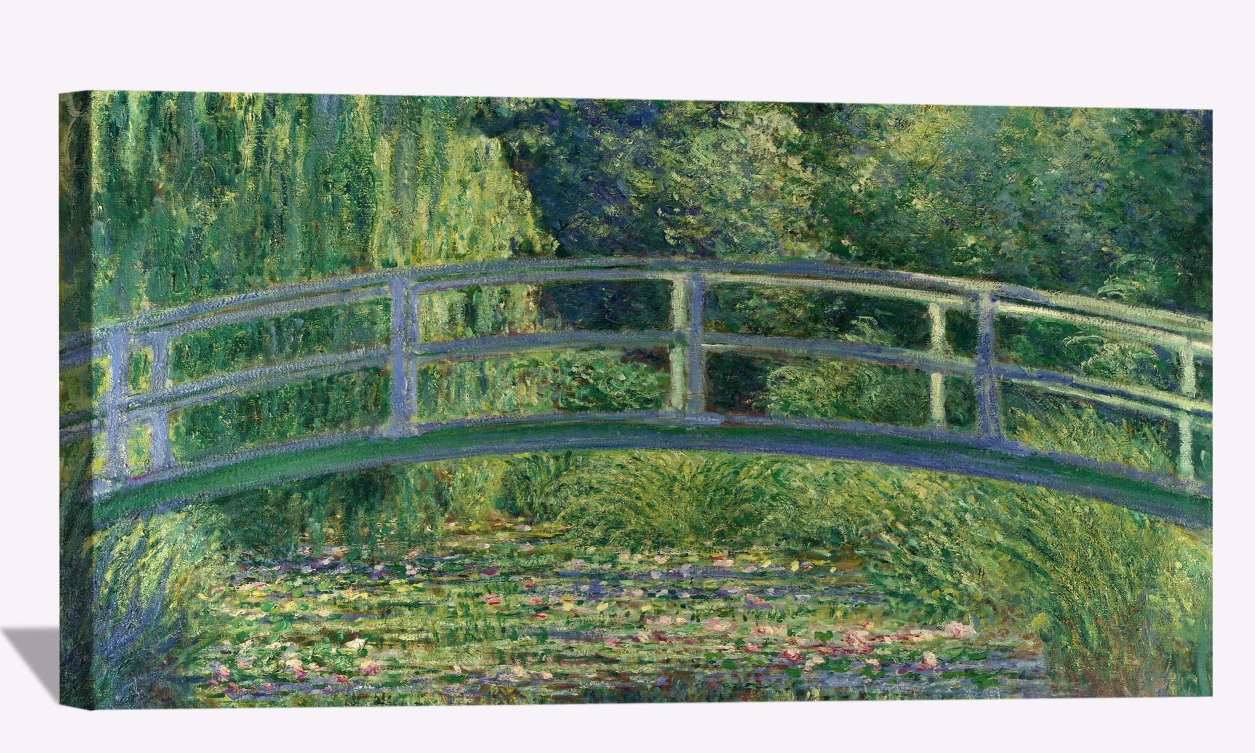 Claude Canvas Wall Art Waterlily Pond With The Japanese