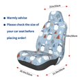 thumbnail image 3 of Wukai winter Scarf beer Full Set Car Seat Covers with Soft Padding Universal Auto Front Seats Protector and Cushion Mat, 3 of 5