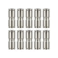 thumbnail image 4 of 10Pcs Air Tube Nickel Plated Brass Hose Connector Metal Pneumatic Connection Pu8, 4 of 9