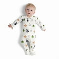 thumbnail image 6 of M+A by Monica + Andy Gender Neutral Baby Halloween Organic Cotton One Piece Pajamas and Bib Set, Sizes 0M-24M, 6 of 7