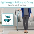 thumbnail image 5 of Bastón Vive Offset con mango de espuma cómoda para mujeres, hombres y personas mayores. Bastón ligero y ajustable de una sola punta con punta antideslizante para mayor estabilidad, equilibrio y soport, 5 of 5