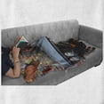 thumbnail image 6 of Cars Soft Flannel Fleece Blanket, Graffiti Featured Graphic Crashing Automobile on a Brick Wall Underground Street Style, Cozy Plush for Indoor and Outdoor Use, 60" x 80", Multicolor, by Ambesonne, 6 of 6