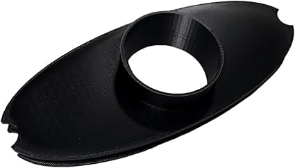 Diesel Heater Adapter for Tents, Universal Insulated Heating Port with Hot Air Duct Kit, Safe Vent for Rooftop RTT & Camping (Black)