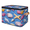 Multicolor 7, variant on Nautical Coastal Storage Bins with Zipper Lid Fabric Storage Baskets Boxes Crayfish Seashell Washable Foldable Clothes Organizer Container with Leather Handles for Shelves Closet