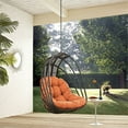 thumbnail image 2 of Modway Chaise Balançoire de Patio Extérieure Sans Support, Orange, 2 of 3