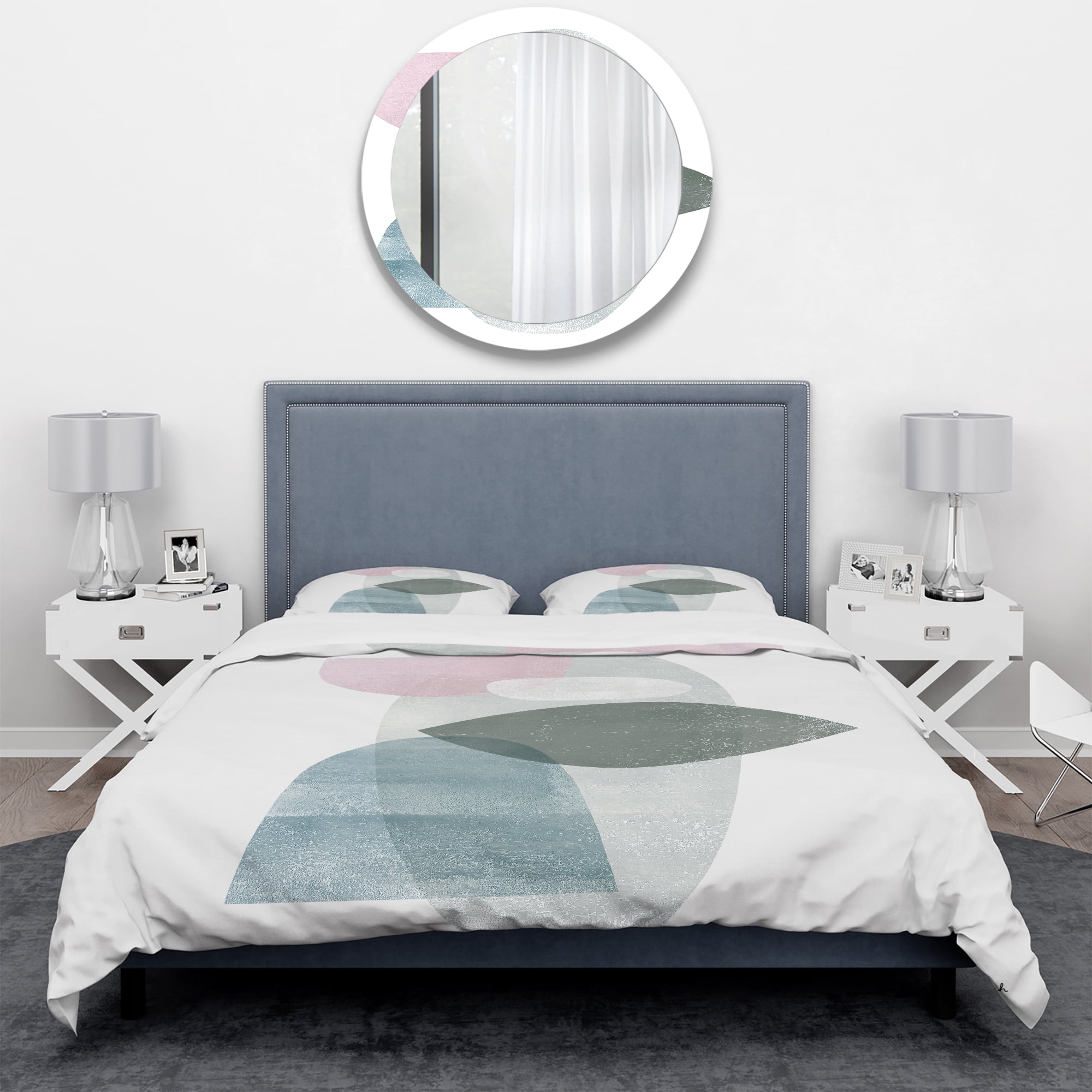 Designart 'Distressed Dream II' Geometric Duvet Cover Set