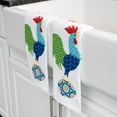 thumbnail image 5 of T-fal Double Sided Print Kitchen Dish Towels, 2-pack, Rooster, 5 of 7