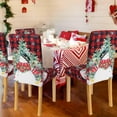 thumbnail image 4 of Yilichang Christmas Chair Covers Set of 4, Christmas Decorations Stretch Removable Washable Dining Room Chair Protector Slipcovers for Xmas Decor Kitchen Home Decorations (Snowman, 4 Pcs), 4 of 9